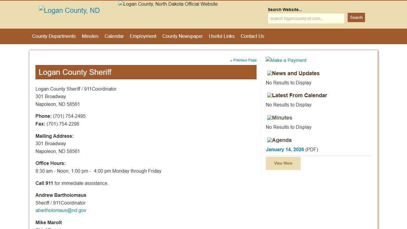 County Sheriff / 911